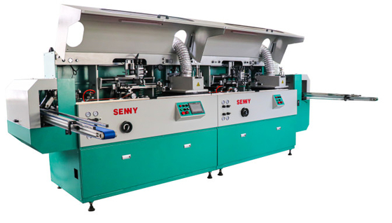 Impresora de barril de jeringa Máquina de impresión de pantalla de tubo industrial con alimentación automática