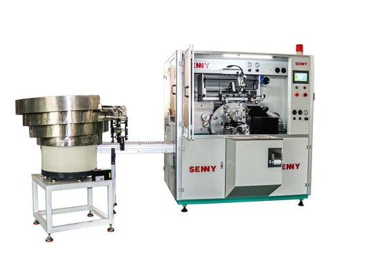 Impresora de barril de jeringa Máquina de impresión de pantalla de tubo industrial con alimentación automática