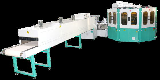 Impresora de pantalla de botellas totalmente automática para vidrio metálico de plástico