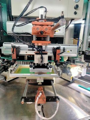 Máquina de serigrafía totalmente automática de 2 colores, 60 piezas/min