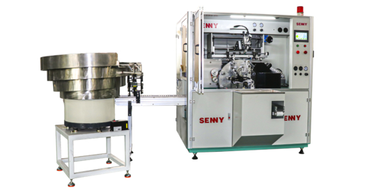 8 Estación de trabajo 1 Máquina de serigrafía totalmente automática de color para jeringa/lápiz de ceja