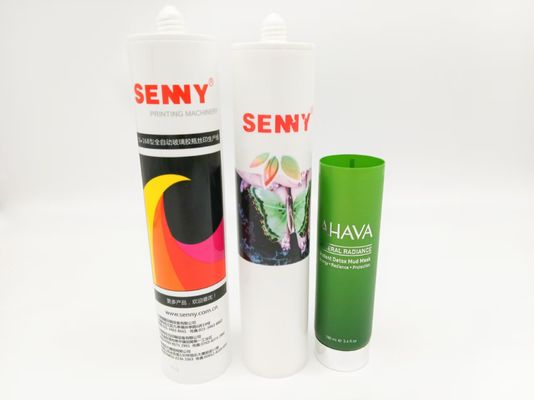 Máquina de impresión UV automática CNC de tubo blando de 2 colores, 80 piezas/min