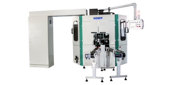 Máquina automática de serigrafía UV para tarros/tapas redondos de 3 colores, 60 piezas/min