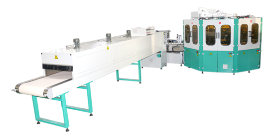 40 piezas/min Máquina de impresión de pantalla IR automática de contenedores