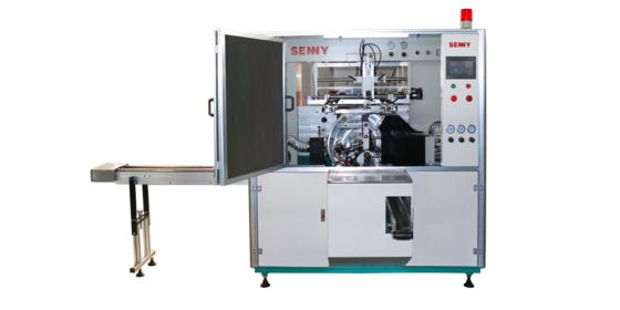 Máquina de serigrafía totalmente automática con curado UV de 1 color para tubos de rímel, hasta 3600 piezas/hora