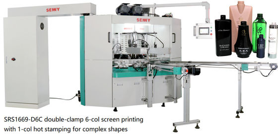 6 estación 25pcs/Min Multicolor Screen Printing Machine ISO para el casquillo