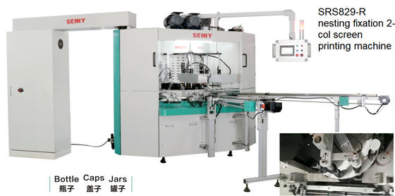 impresora multicolora de la pantalla 50Hz, 45pcs/Min Rotary Screen Printer