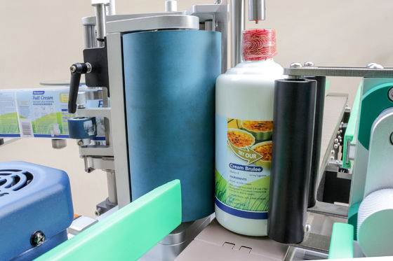 300pcs/minuto Máquina de impresión y etiquetado para botellas cilíndricas