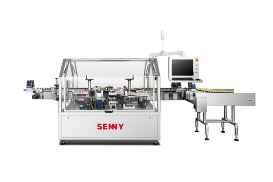 750pcs/minuto Tres puntos posicionamiento botella redonda máquina de etiquetado estable y de alta velocidad