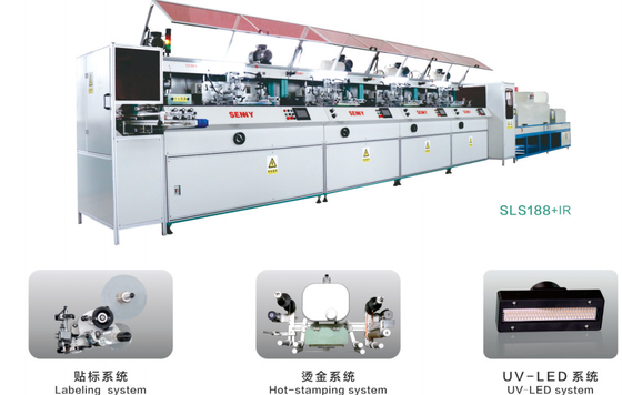 Estructura combinada modular Impresora de pantalla automática Curado UV servo