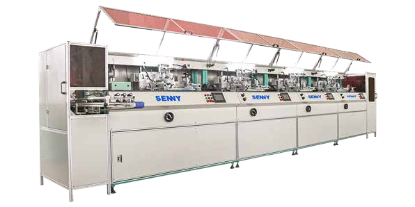 Impresora de serigrafía de botellas modular totalmente automática de 1-12 colores con curado IR 40 piezas/min