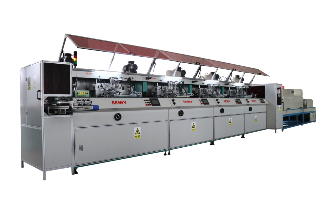 Servo-Driven 12 Color Bottle Silk Screen Printing Machine CE Certification 6000pcs/Hr