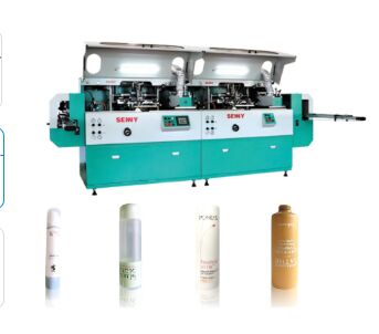 12 Color 5000pcs/Hr Máquina de impresión de pantalla de tubo 250x200mm para el contenedor