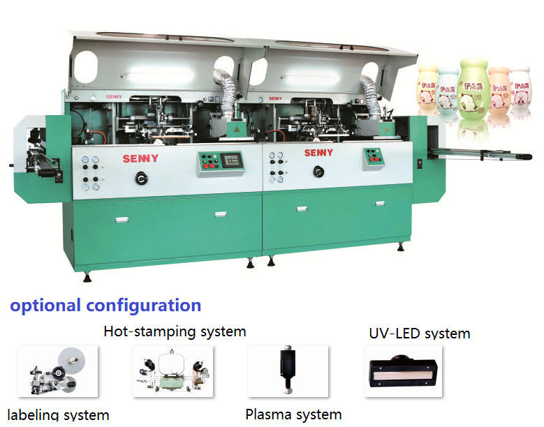 impresora automática de la pantalla del cilindro del multicolor 5000pcs/Hr 250x200m m