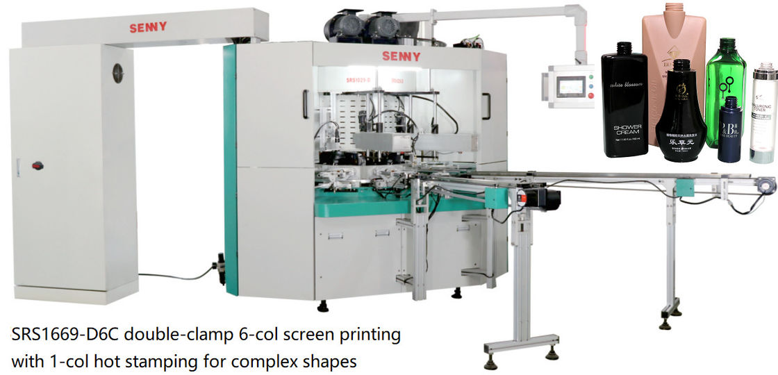 6 estación 25pcs/Min Multicolor Screen Printing Machine ISO para el casquillo