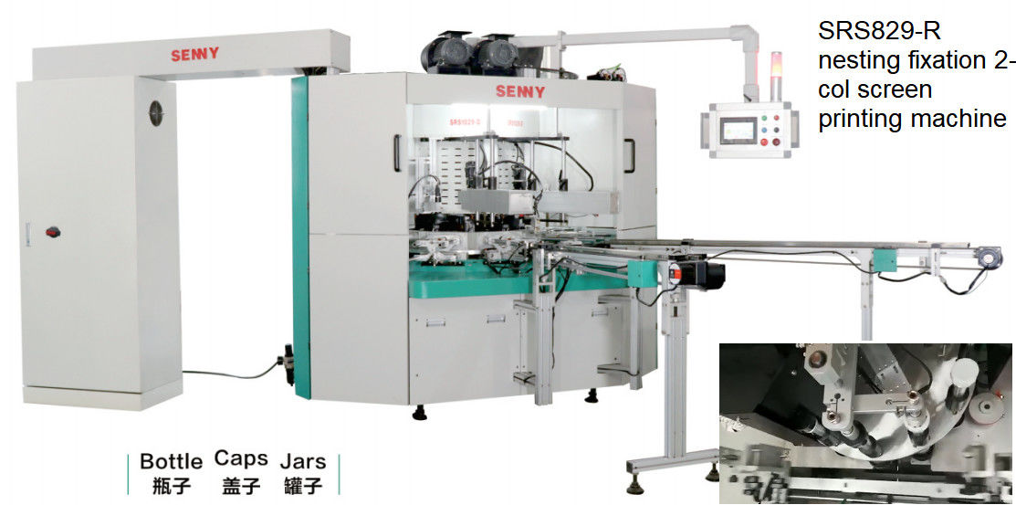 impresora multicolora de la pantalla 50Hz, 45pcs/Min Rotary Screen Printer
