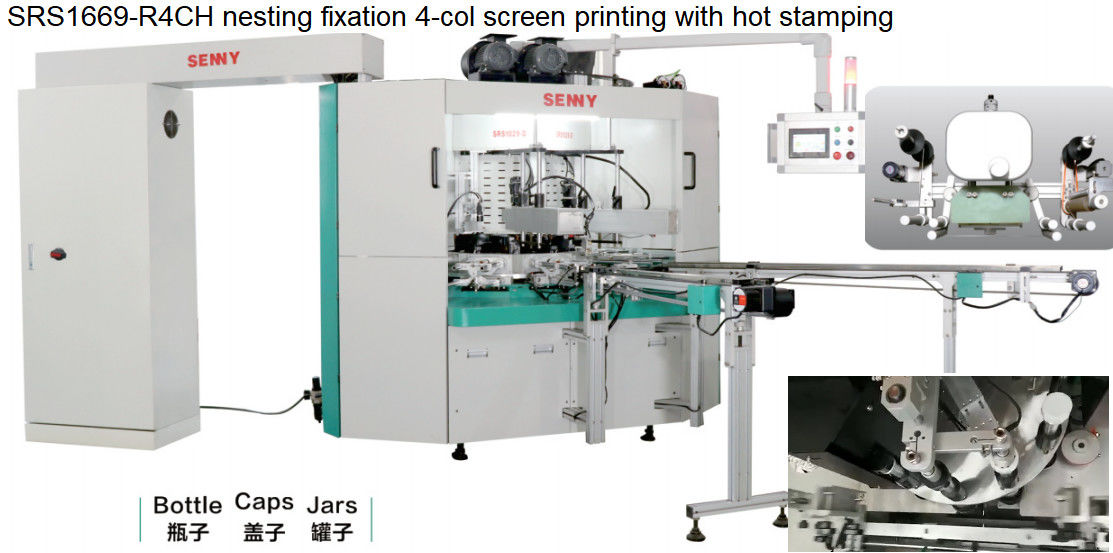 Impresora multicolora de la pantalla del SGS 2700pcs/Hr para la botella redonda