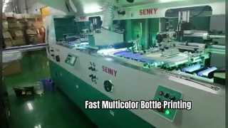 Máquina lineal de botellas redondas